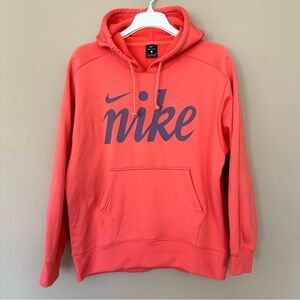 Nike Dri-Fit Women’s Small Hoodie Coral Pink & Purple with Pocket Athleisure